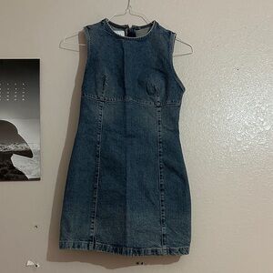 Zara Blue Denim Mini Dress